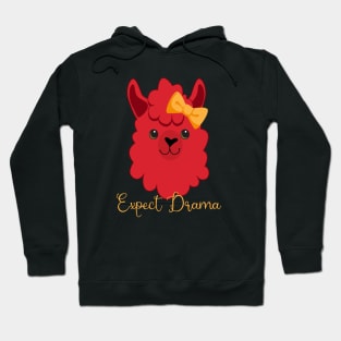 Expect Drama Lovely Llama Hoodie